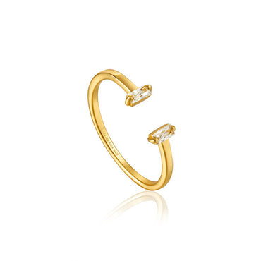 French Retro Niche Gold Open Adjustable All-match Ring