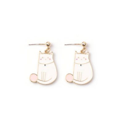 Asymmetrical Fried Egg Donuts Unicorn Earrings Wholesale