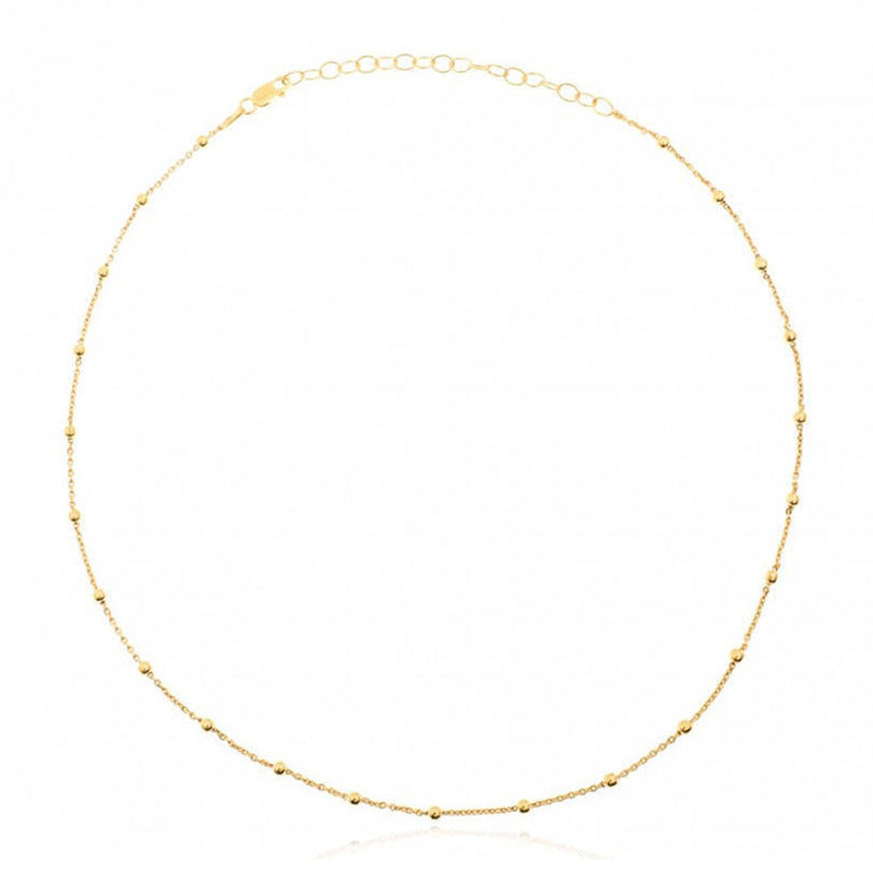 S925 Silver Simple Round Bead Necklace Wholesale