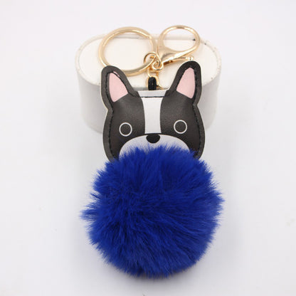 New Puppy Dog Key Chain Pendant Bag Purse Plush Pendant