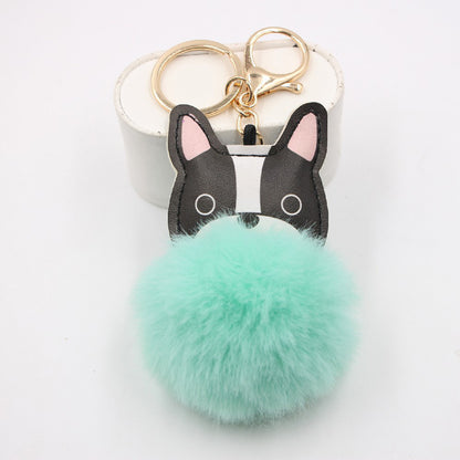 New Puppy Dog Key Chain Pendant Bag Purse Plush Pendant