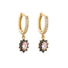 Fashion Geometric Zircon Colored Zircon Earrings