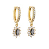 Fashion Geometric Zircon Colored Zircon Earrings