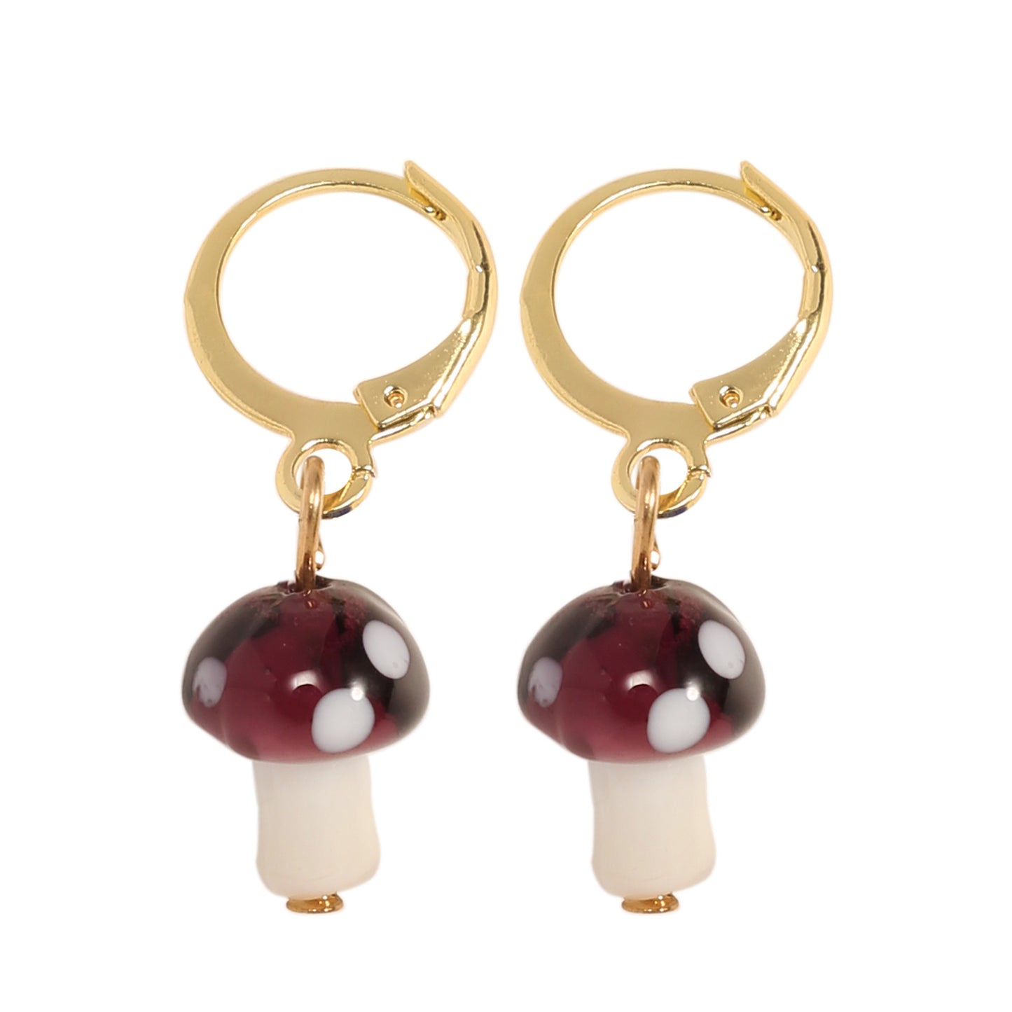 Fashion Cute Polka Dot Mushroom Earrings Simple Earrings Women