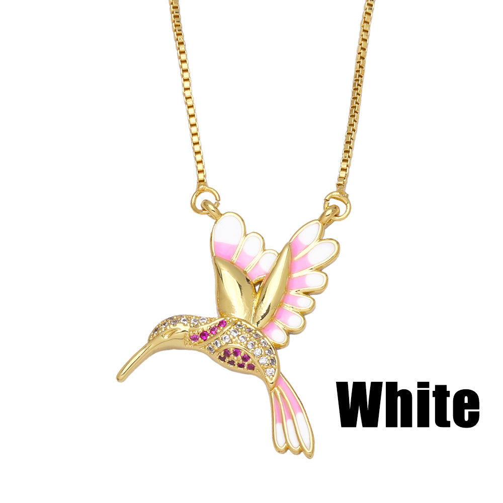 Fashion Animal Copper 18k Gold Plated Pendant Necklace In Bulk