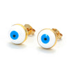 Retro Drop Oil Devil's Eye Oil Drop Enamel Copper Earrings