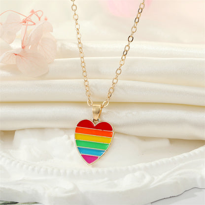 Korean Creative Personality Alloy Dripping Oil French Fries Pizza Food Pendant Necklace