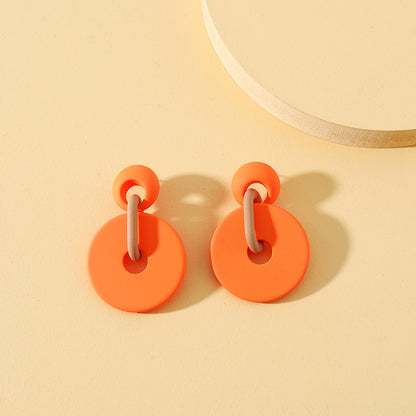 Geometric No Inlaid Earrings