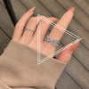 Simple Opening Adjustable Ring Cross Full Diamond Copper Index Finger Ring Wholesale