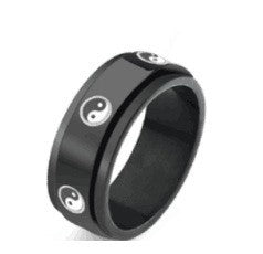 Titanium Steel Rotating Ring Male Rotating Decompression Anti-anxiety Ring