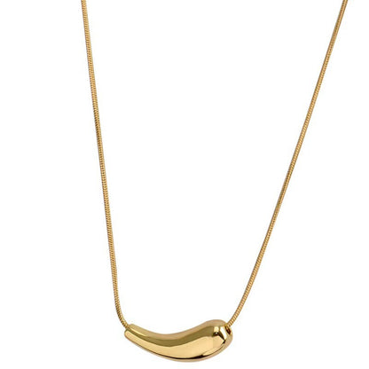 Simple Style Geometric Titanium Steel Plating Necklace