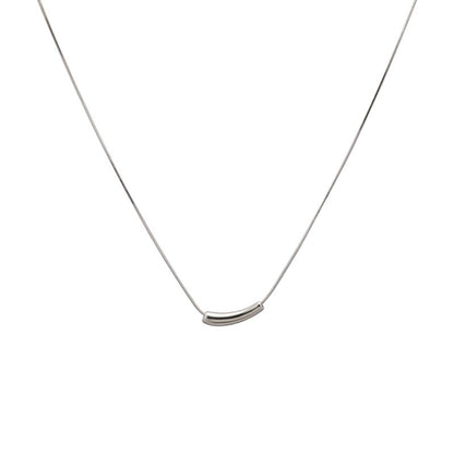 Simple Style Geometric Titanium Steel Plating Necklace