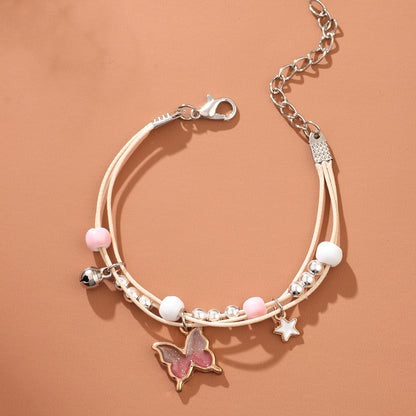 Korean New Butterfly Bracelet Female Sweet Hand Jewelry Wholesale