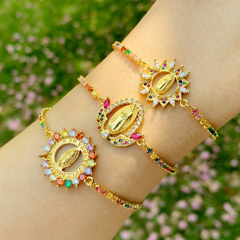 Yiwu Bracelet Gooddiymulticolor Jewelry Diamond Mary Bracelet Wholesale