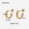 Fashion Geometric Plating 304 Stainless Steel No Inlaid Earrings