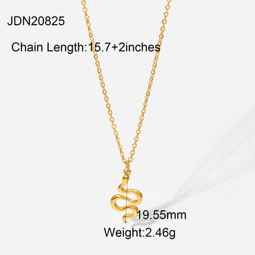 Fashion Titanium Steel Necklace Plated18k Gold Stainless Steel Necklace