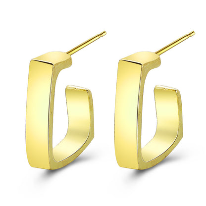 Fashion Geometric Metal Creative Trend Alloy Stud Earrings Wholesale