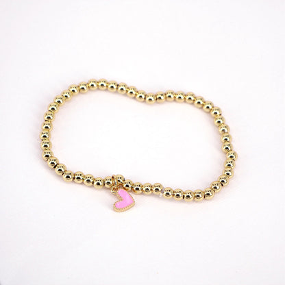 Fashion Geometric Copper Artificial Gemstones Bracelets In Bulk