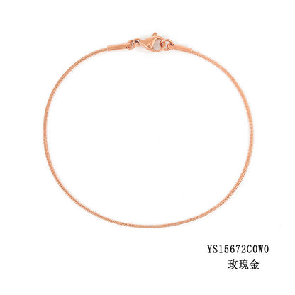 Simple Fashion Snake Bone Bracelet Gold Plated Bracelet Stainless Steel Bracelet