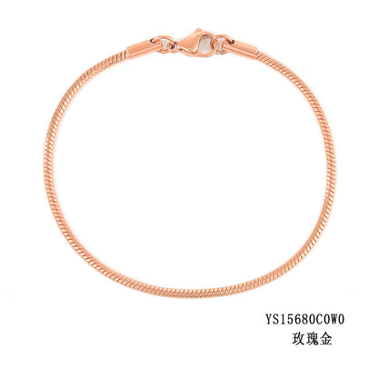 Simple Fashion Snake Bone Bracelet Gold Plated Bracelet Stainless Steel Bracelet