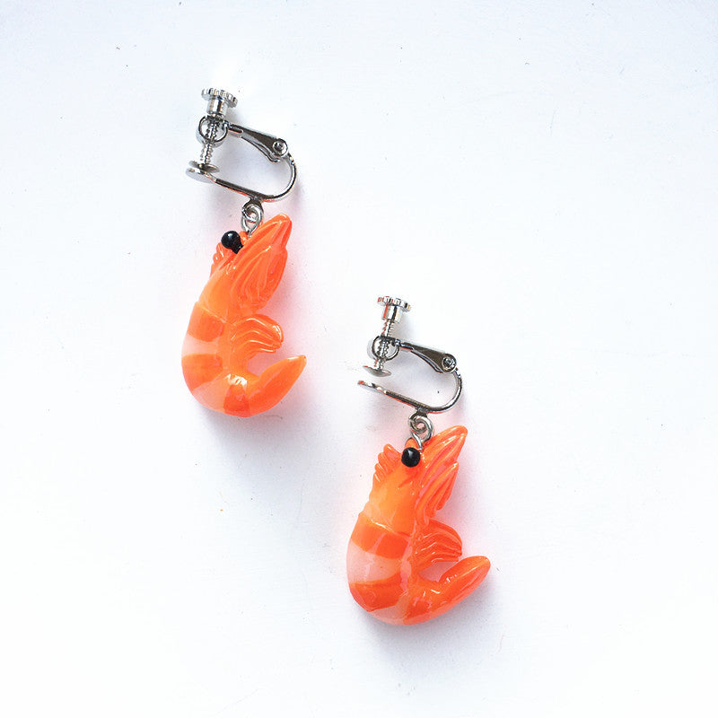 Creative Fashion Simulation Stewed Spare Ribs Chicken Wings Resin Drop Earrings