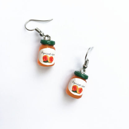 Creative Fun Jam Drink Bottle Drop Earrings Wholesale