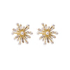 1 Pair Elegant Lady Geometric Plating Inlay Copper Artificial Pearls Zircon Ear Studs