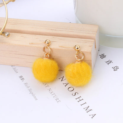 Wholesale Jewelry 1 Pair Cute Printing Cloth Earrings