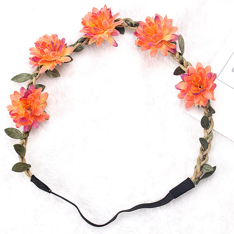 Simulation Small Daisy Flower Headband Chrysanthemum Wedding Accessories