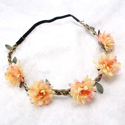 Simulation Small Daisy Flower Headband Chrysanthemum Wedding Accessories