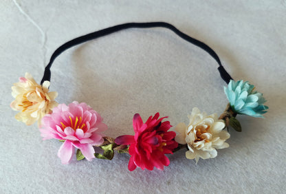 Simulation Small Daisy Flower Headband Chrysanthemum Wedding Accessories