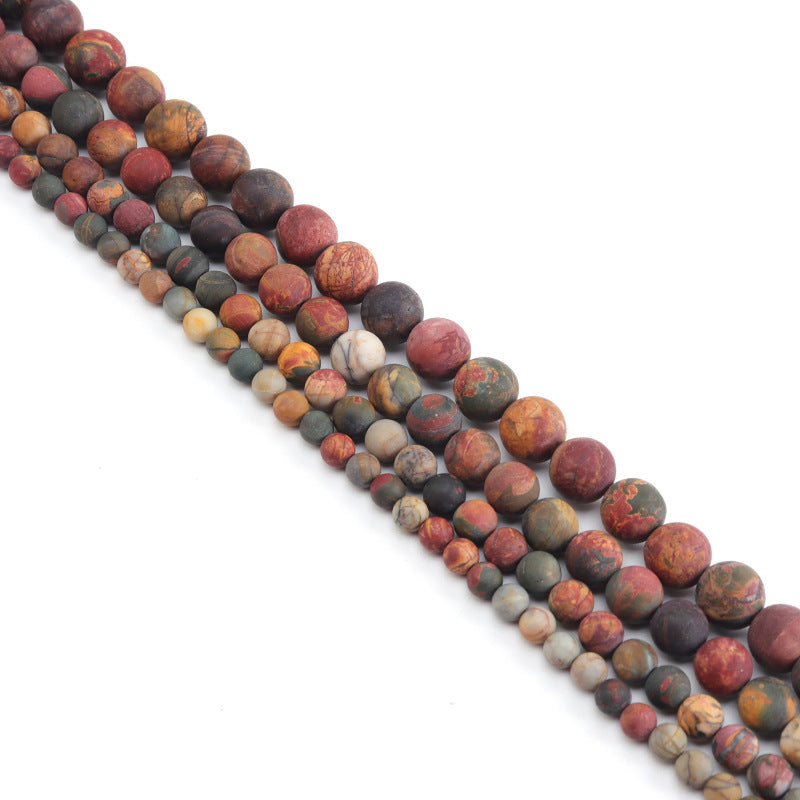 Frosted Natural Miscellaneous Stone Agate Loose Beads