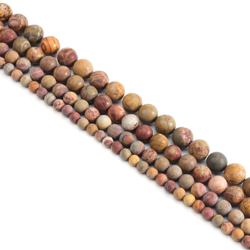 Frosted Natural Miscellaneous Stone Agate Loose Beads