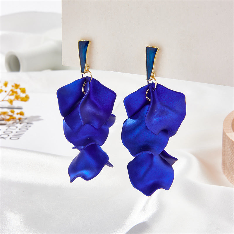 1 Pair Fashion Leaf Arylic Plating Women's Drop Earrings