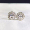 New Korean Heart-shaped Copper Zircon Women's Earrings Wholesale