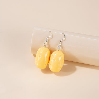 1 Pair Cute Fruit Resin Women's Earrings