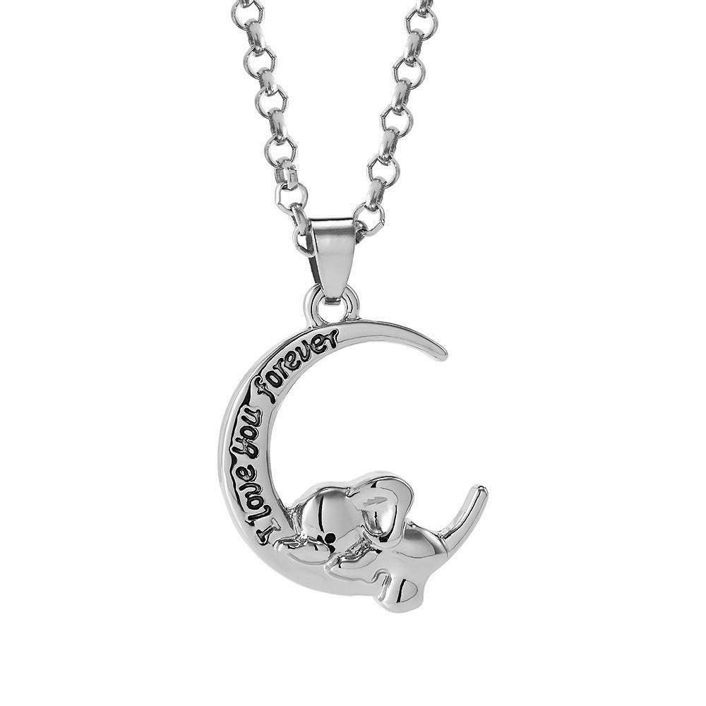 New Moon Cat On The Moon Clavicle Chain Alloy Necklace Wholesale