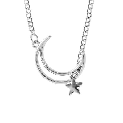 New Moon Cat On The Moon Clavicle Chain Alloy Necklace Wholesale