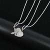 Fashion Creative Stainless Steel Butterfly Heart-shaped Necklace Set