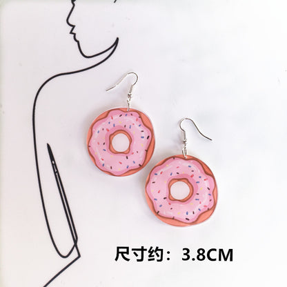 Cartoon Style Geometric Arylic No Inlaid Earrings