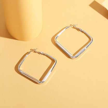 Fashion Small Accessories Simple Metal Hoop Earrings