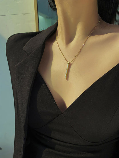 Shell Titanium Steel Necklace Simple Clavicle Chain Fashion Necklace