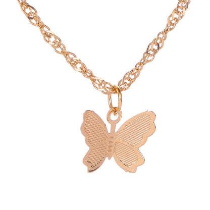 Cute Butterfly Alloy None Plating Women's Necklace