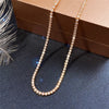 Aaa Zircon White Gold Copper Necklace Wholesale