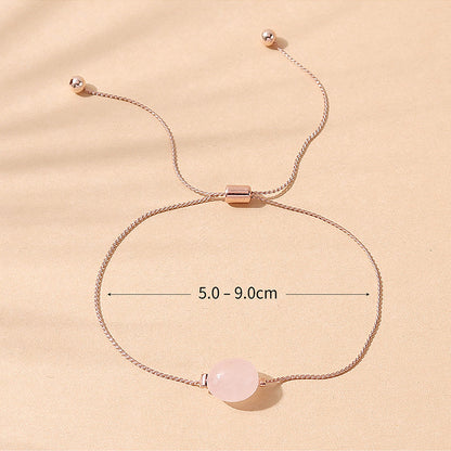 European And American Popular Ins Fashion Popular Small Fresh Simple Natural Stone Bracelet