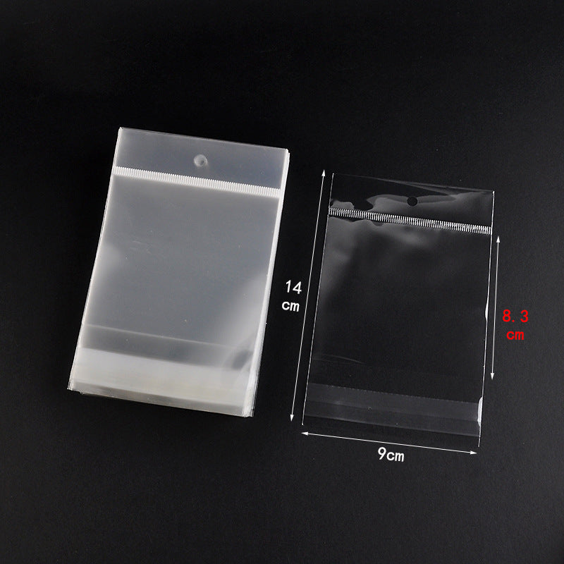 Basic Transparent Plastic Jewelry Packaging Bags