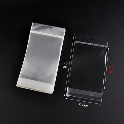 Basic Transparent Plastic Jewelry Packaging Bags