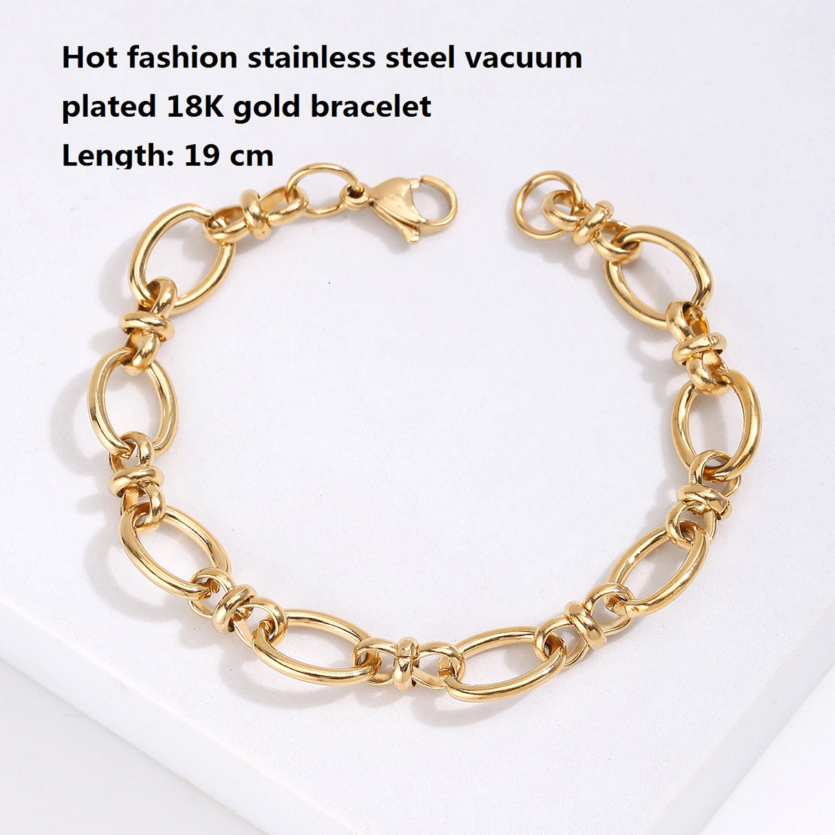 Basic Splicing Stainless Steel Plating Bracelets