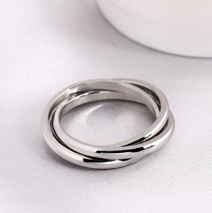 Titanium&stainless Steel Fashion Sweetheart Ring  (third Ring-5) Nhtp0027-third-ring-5