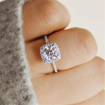 Fashion Alloy Plating Artificial Rhinestones Rings